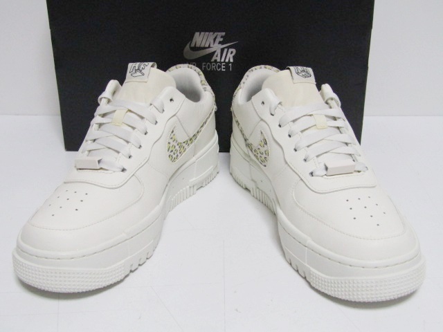 21年製 2021 NIKE WMNS AIR FORCE1 AF1 PIXEL SE WHITE LEMON DH9632-101 WUS9.5 26.5cm ナイキ エアフォース ワン ピクセル レオパード_画像3