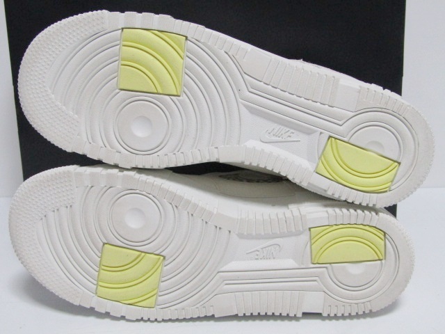 21年製 2021 NIKE WMNS AIR FORCE1 AF1 PIXEL SE WHITE LEMON DH9632-101 WUS9.5 26.5cm ナイキ エアフォース ワン ピクセル レオパード_画像8