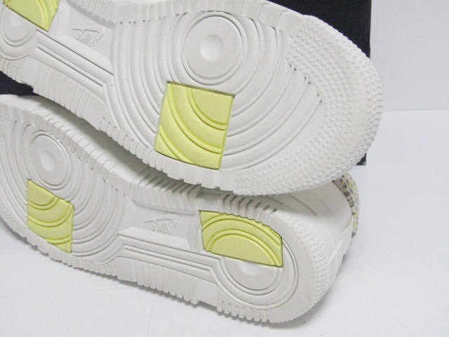 21年製 2021 NIKE WMNS AIR FORCE1 AF1 PIXEL SE WHITE LEMON DH9632-101 WUS9.5 26.5cm ナイキ エアフォース ワン ピクセル レオパード_画像9