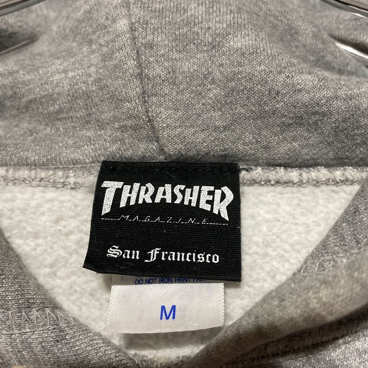 THRASHER スラッシャー FLAME LOGO HOODIE パーカー プルオーバー フレイムロゴ フーディー　スウェットパーカー　古着　サンフランシスコ_画像3