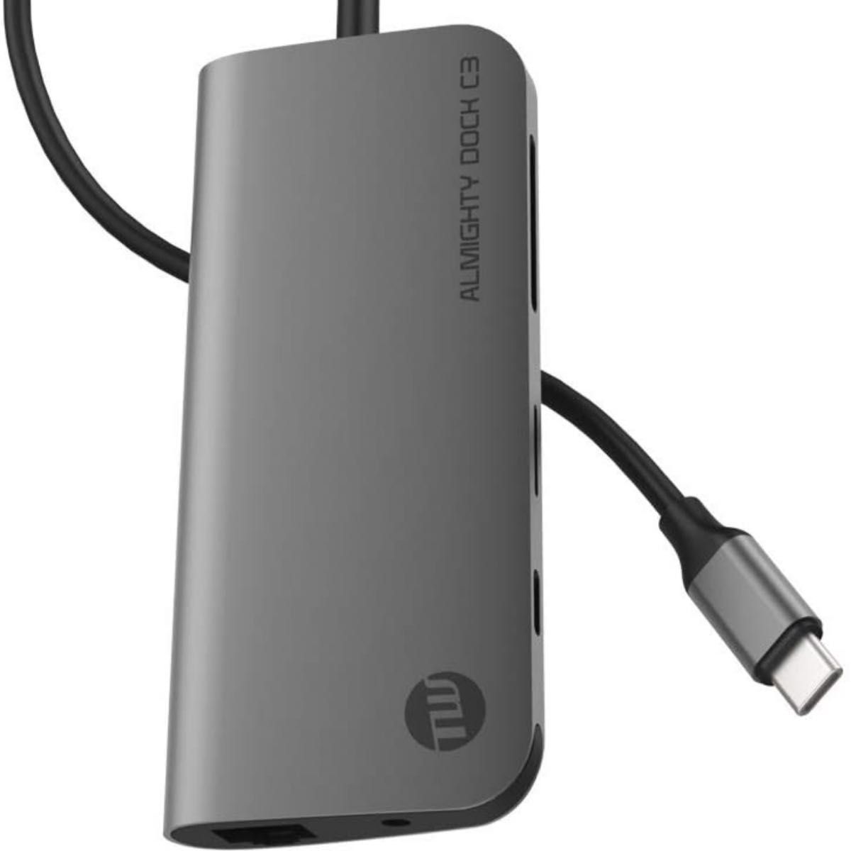 TUNEWEAR ALMIGHTY DOCK C3 マルチUSB-Cハブ Ethernet HDMI 4K PD対応 