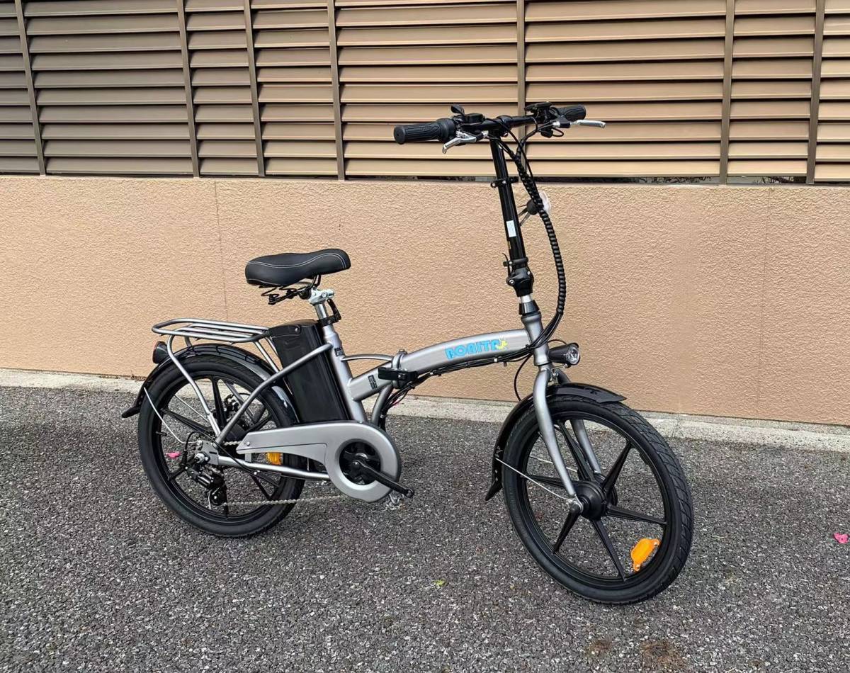 36V版大容量リチウムバッテリー搭載 モペット型 電動自転車 ボニータ20 (BONITA-20)20インチ 折り畳み可能 ガンメタ|代購幫