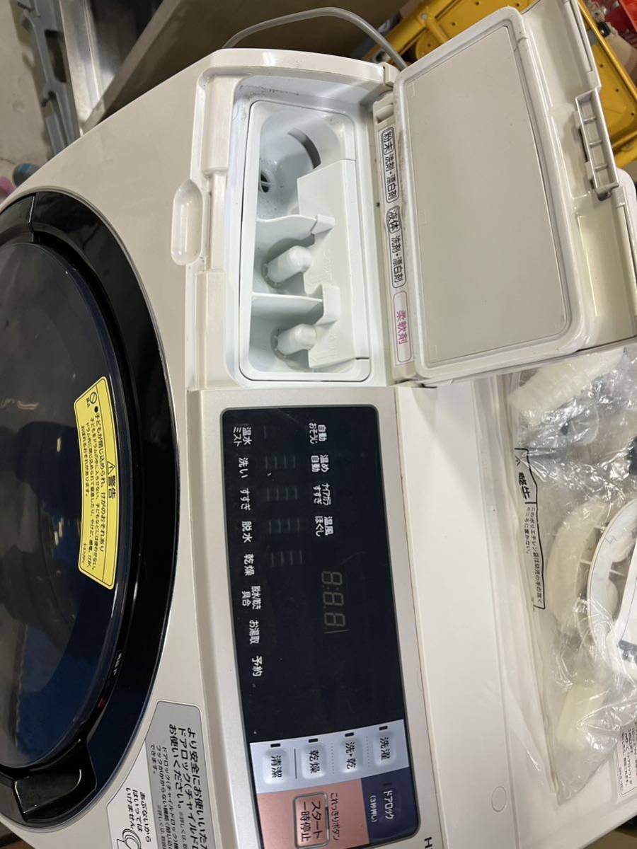 HITACHI 日立 BD-SV110AL ドラム式 洗濯乾燥機 ヒートリサイクル 風アイロン 2017年製 家電 中古 _画像2