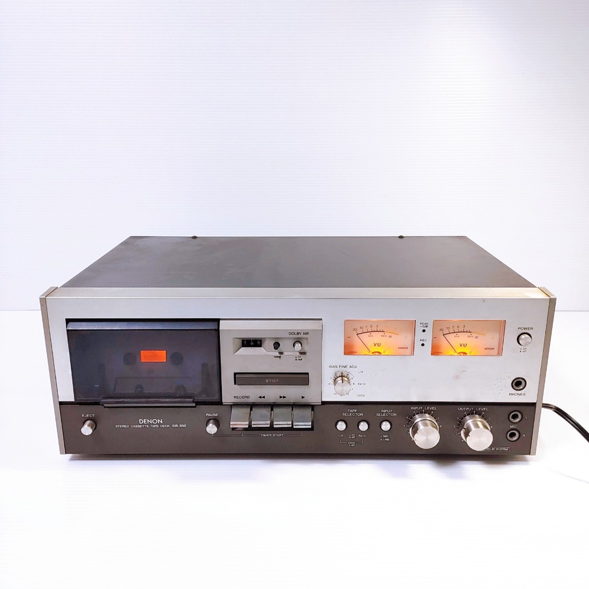 Yahoo!オークション - DENON デノン カセットテープデッキ DR-350 Yahoo!オークション - DENON デノン カセットテープデッキ DR-350