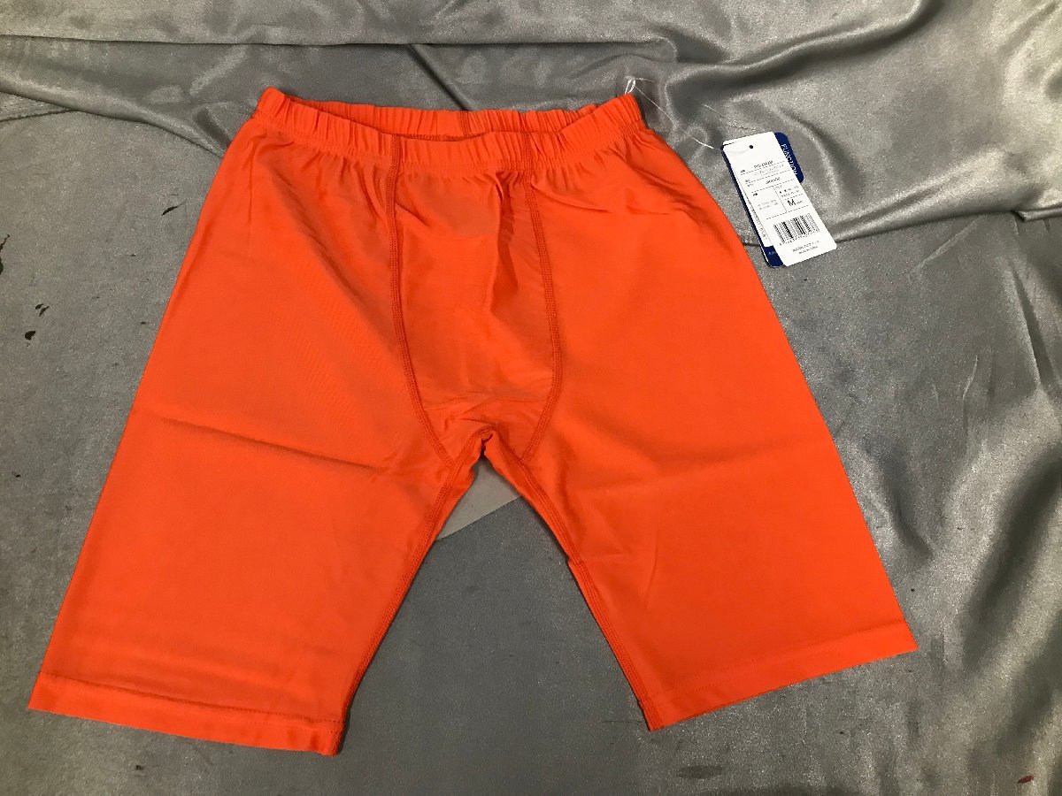 02-20-623 *BZ unused goods compression spats shorts inner pants orange M size for man 8 point set 