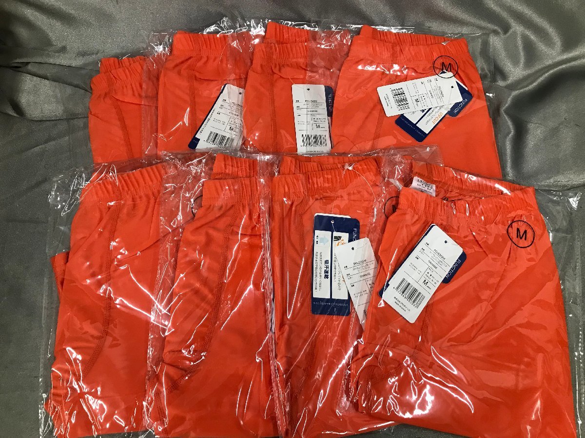 02-20-623 *BZ unused goods compression spats shorts inner pants orange M size for man 8 point set 