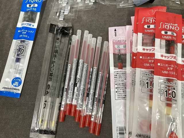 02-07-A34 ◎AS 文房具 筆記用具 事務用品 事務 店舗用品 ボールペン 替え芯 三菱 まとめ売り　未使用品_画像8