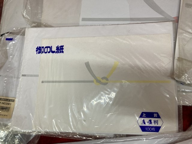 02-09-514 ◎AS 文具 文房具 店舗用品 事務用品 熨斗紙 のしがみ はんぱもの まとめ売り 多数セット 未使用品の画像7