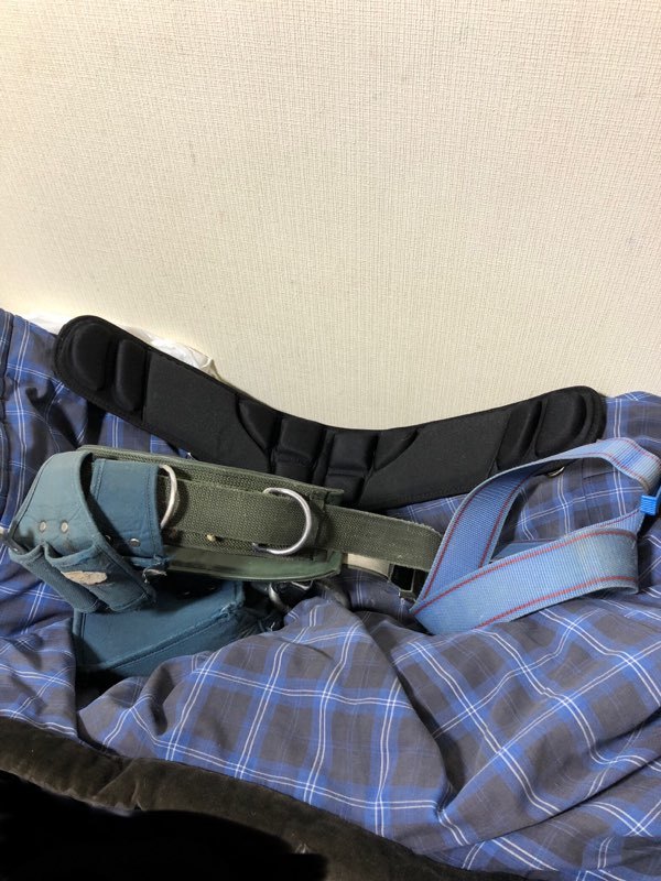 三本セット　まとめて　胴ベルト　安全ベルト　FUJII DENKO tsuyoron newsaflite safety belt 安全帯 nk nt-1200_画像3