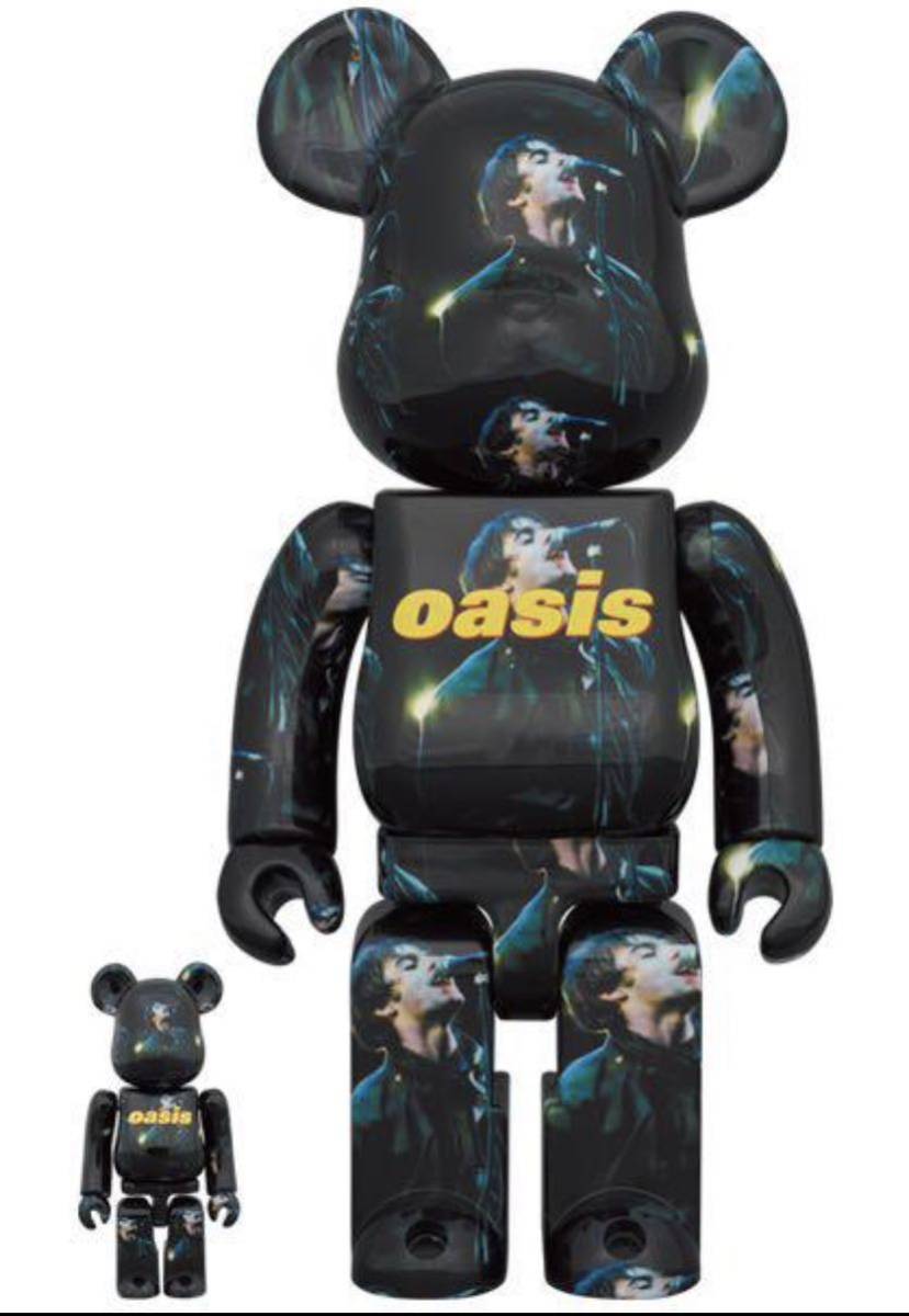 オアシス結成30周年 BE@RBRICK OASIS KNEBWORTH 1996 100％ & 400％ (Liam Gallagher) ベアブリック オアシス リアム ギャラガー_画像1