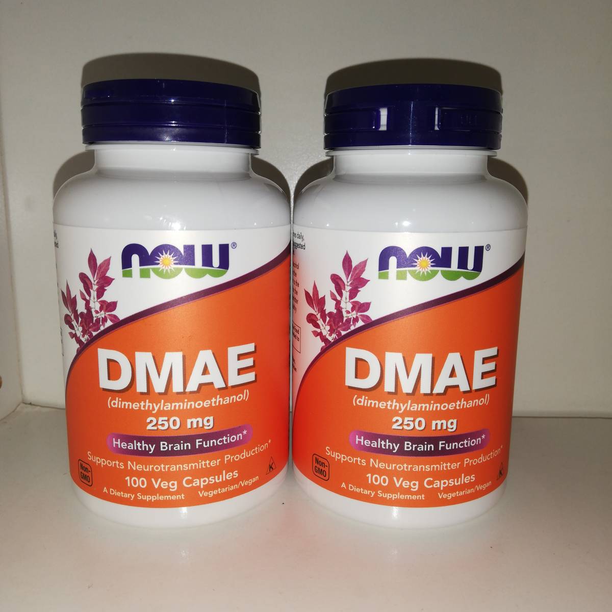 【2個セット】DMAE 250mg 100粒 NOW Foods ナウフーズ【新品・送料込】_画像1