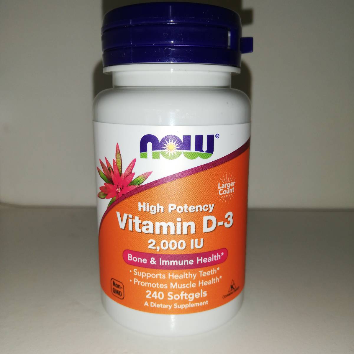  vitamin D3 2000IU 240 bead high capacity NOW Foodsnauf-z[ new goods * including carriage ]