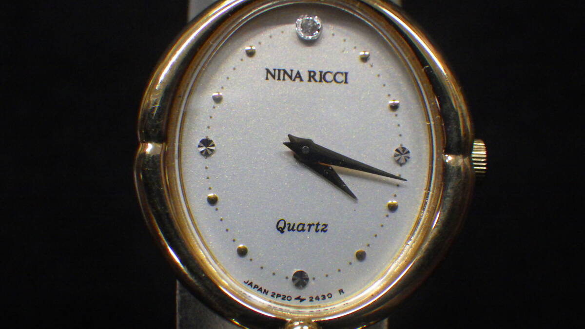 稼働品 NINA RICCI クオーツ 電池交換済_画像2