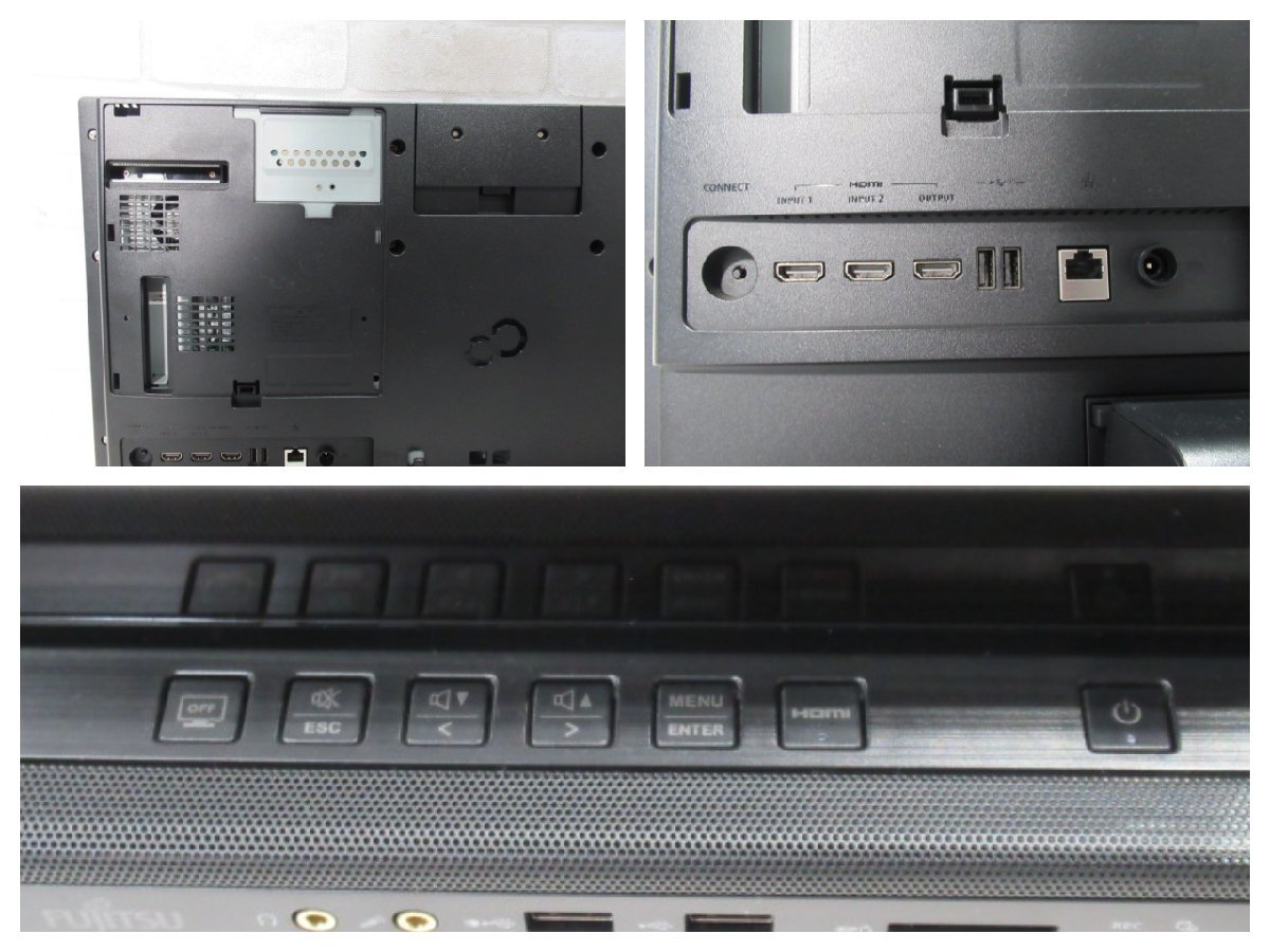 ▲01314 Ω 新TTPC 1207◆ 保証有 富士通【 ESPRIMO FH90/C3 】27型ワイド一体型【 Win10 Home / Core i7-8750H / 16.00GB / HDD:3TB 】_画像3