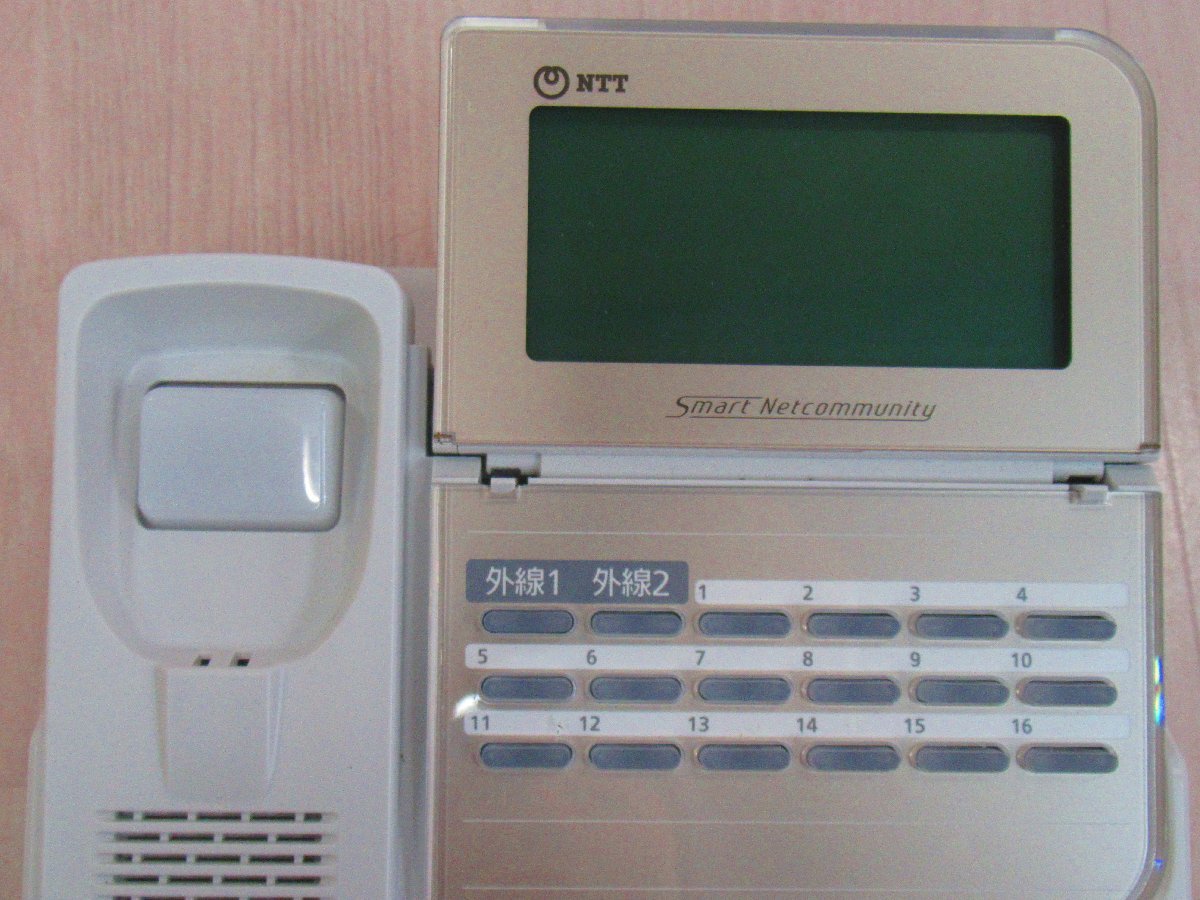 Ω ZZE2 14874# 保証有 キレイめ NTT【 ZX-(18)STEL-(H1)(W) 】(3台セット) 21年製 αZX 18ボタンスター標準電話機(白) 領収書発行可能_画像3