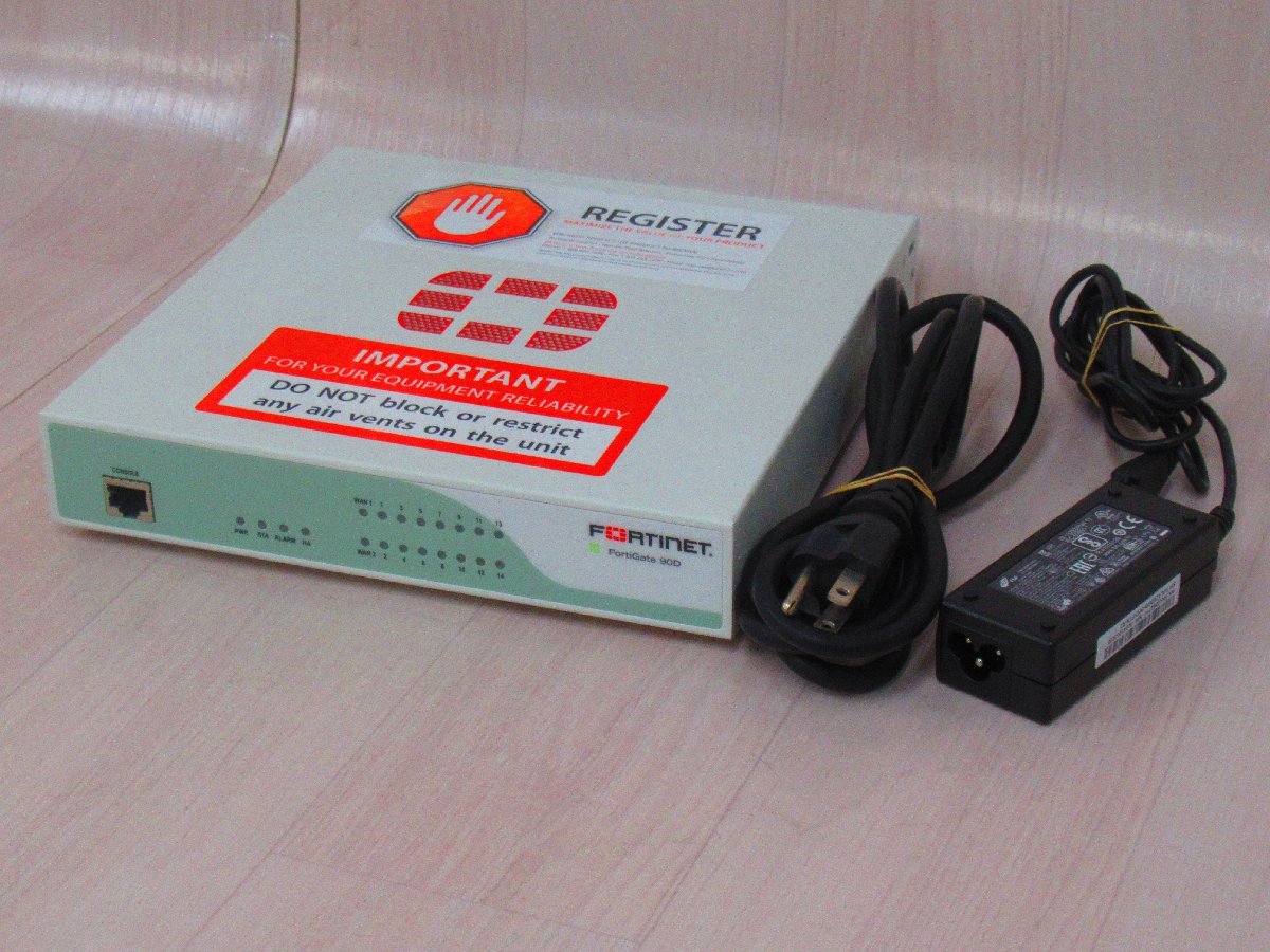 Ω XY 14918# 保証有 Fortinet【 FG-90D 】FortiGate-90D UTM ライセンス期限切れ 領収書発行可