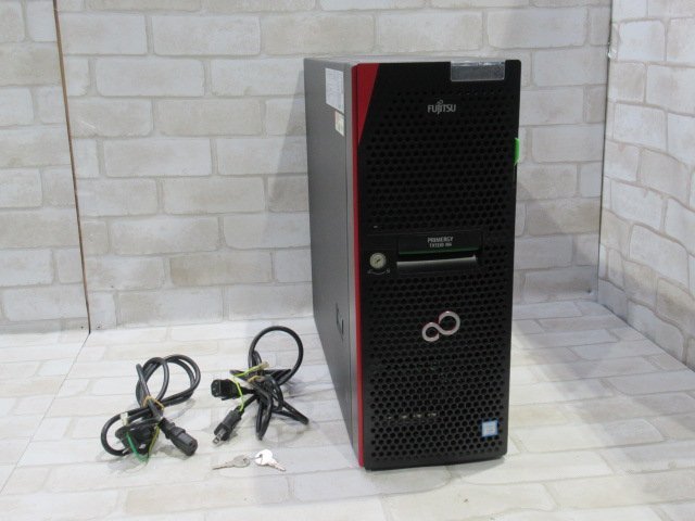 ▲Ω 新TTPC 1286◆ 富士通【 PRIMERGY TX1330 M4 】【 Xeon(R) E-2124 3.3GHz / HDD:600GB SAS 2.5インチ×5 / 16GB / OS無 】鍵付