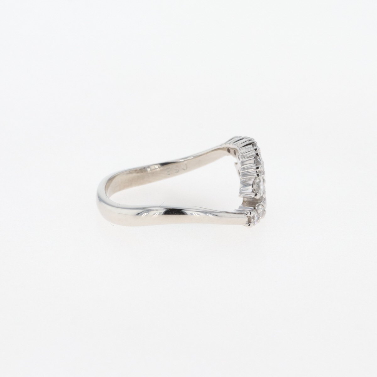 メレダイヤ デザインリング プラチナ 指輪 リング 12号 Pt900 ダイヤモンド レディース 【中古】_バイセル 14157_7