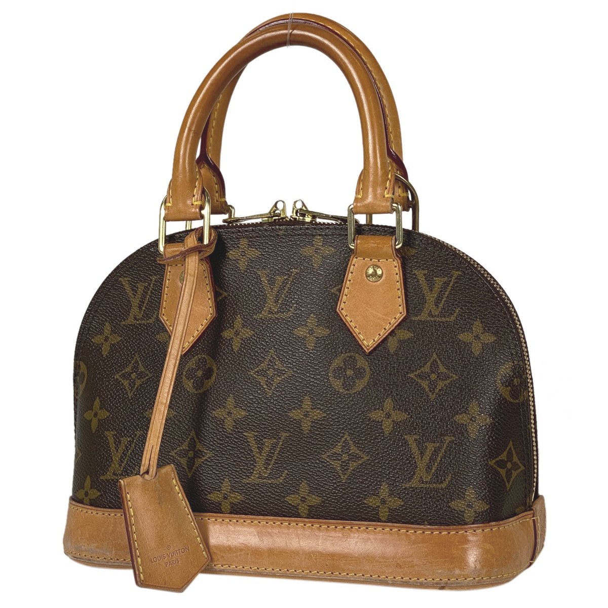 ルイ・ヴィトン Louis Vuitton アルマ BB 手提げ ハンドバッグ モノグラム ブラウン M53152 レディース 【中古】_バイセル 14173_1