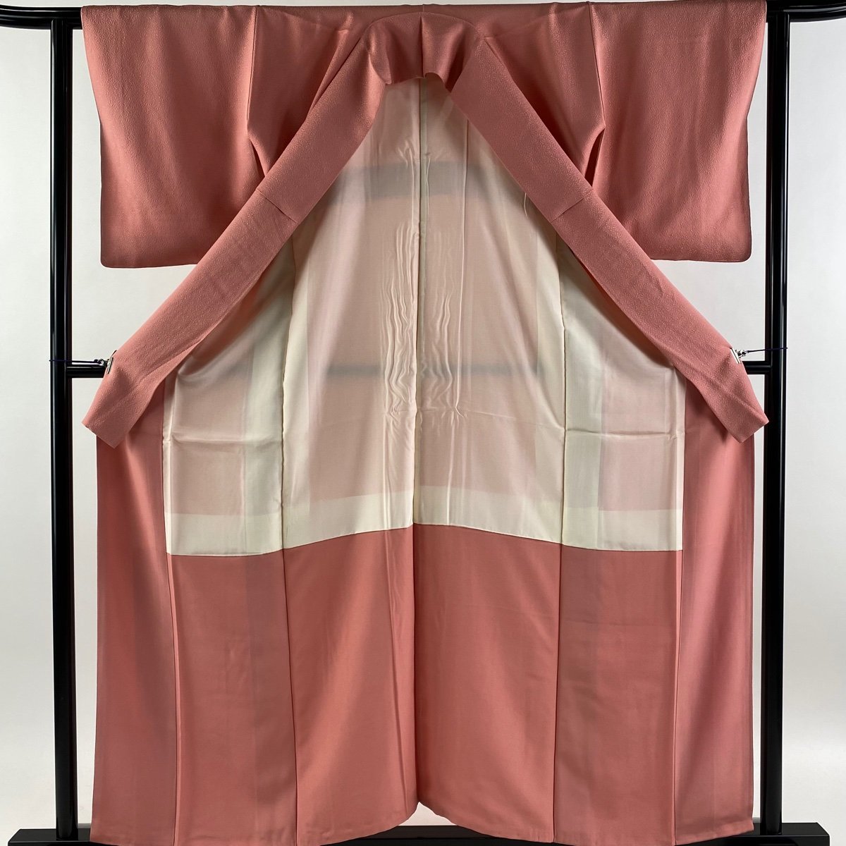  undecorated fabric length 158cm sleeve length 61cm S. ground . pink silk beautiful goods super goods one .[ used ]