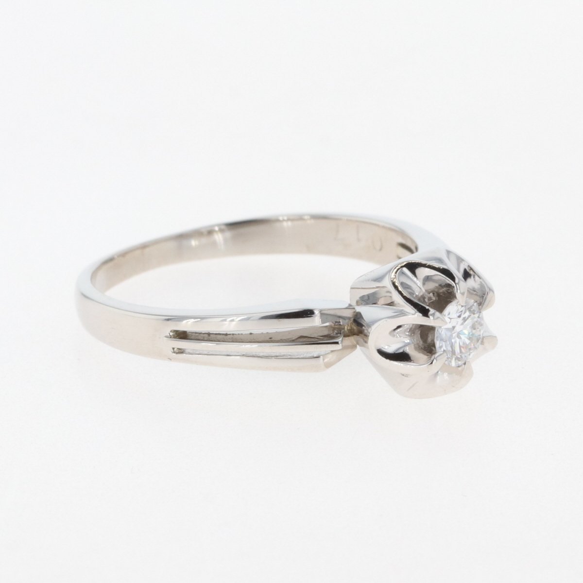 メレダイヤ デザインリング プラチナ 指輪 リング 13号 Pt900 ダイヤモンド レディース 【中古】_バイセル 14157_8