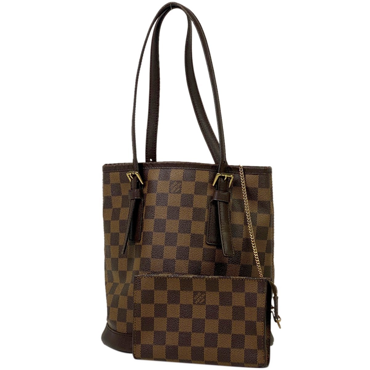 ルイ・ヴィトン Louis Vuitton マレ バケット ショルダー トートバッグ ダミエ ブラウン N42240 レディース 【中古】