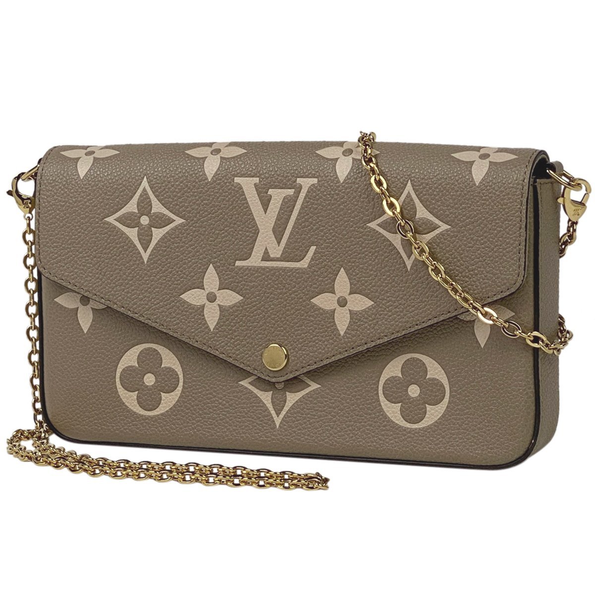 ルイ・ヴィトン Louis Vuitton ポシェット フェリシー ショルダーバッグ モノグラムアンプラント トゥルトレール クレーム M69977【中古】