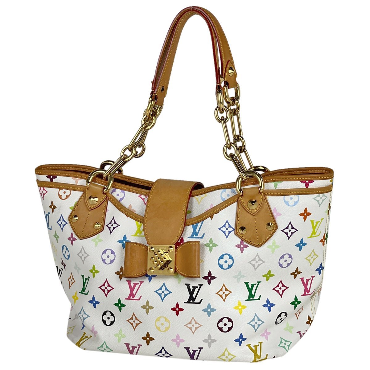 【在庫一掃】 ルイ・ヴィトン Louis Vuitton アニー GM ショルダーバッグ モノグラムマルチカラー ブロン M40303 レディース 中古_バイセル 14171_1