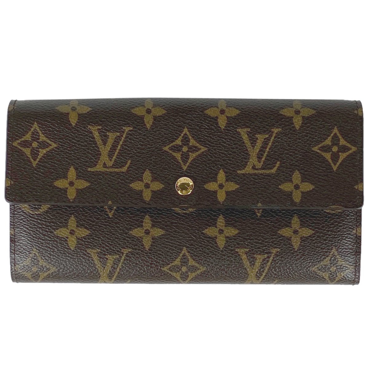 ルイ・ヴィトン Louis Vuitton ポルトフォイユ サラ 札入れ 小銭入れ 二つ折り 長財布 モノグラム ブラウン M61734 レディース 【中古】