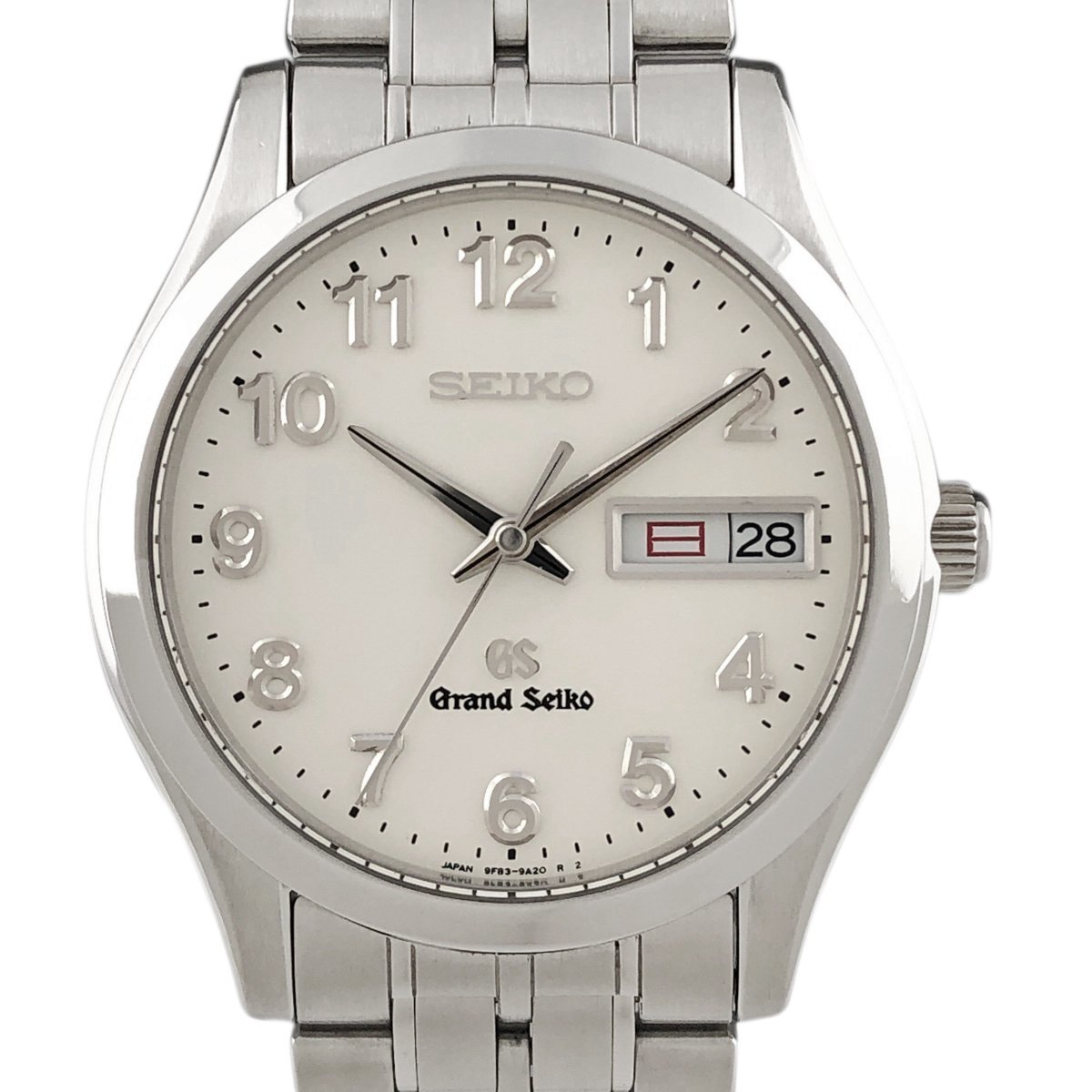 セイコー SEIKO グランドセイコー デイデイト 9F83-9A30 腕時計 SS クォーツ シルバー メンズ 【中古】