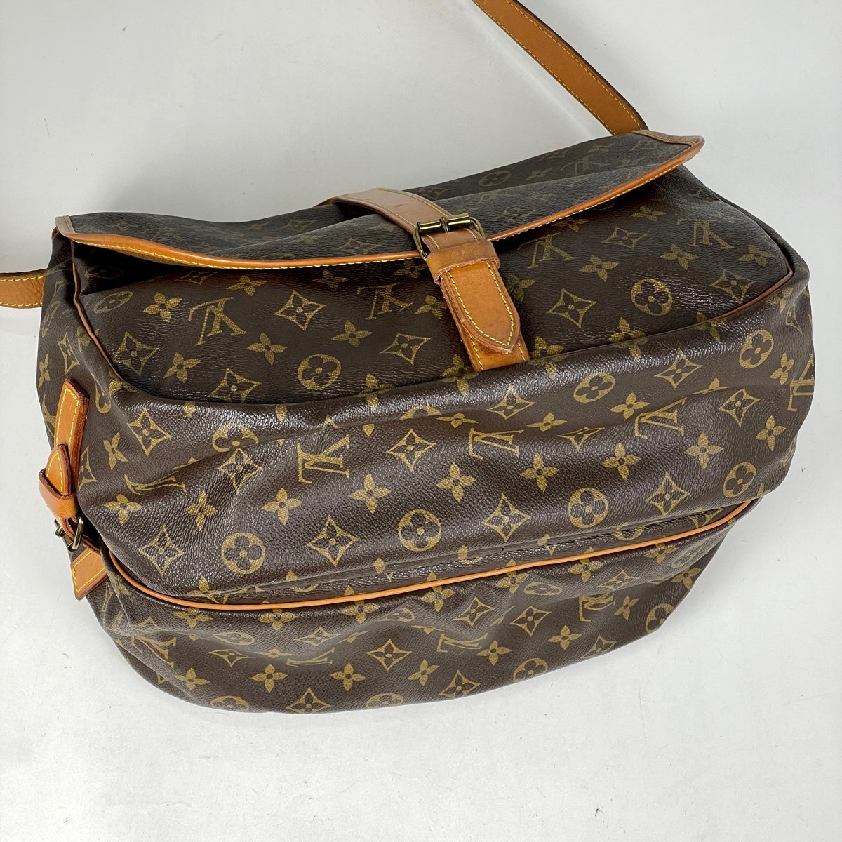 ルイ・ヴィトン Louis Vuitton ソミュール 35 斜め掛け ショルダーバッグ モノグラム ブラウン M42254 レディース 【中古】_バイセル 14172_2