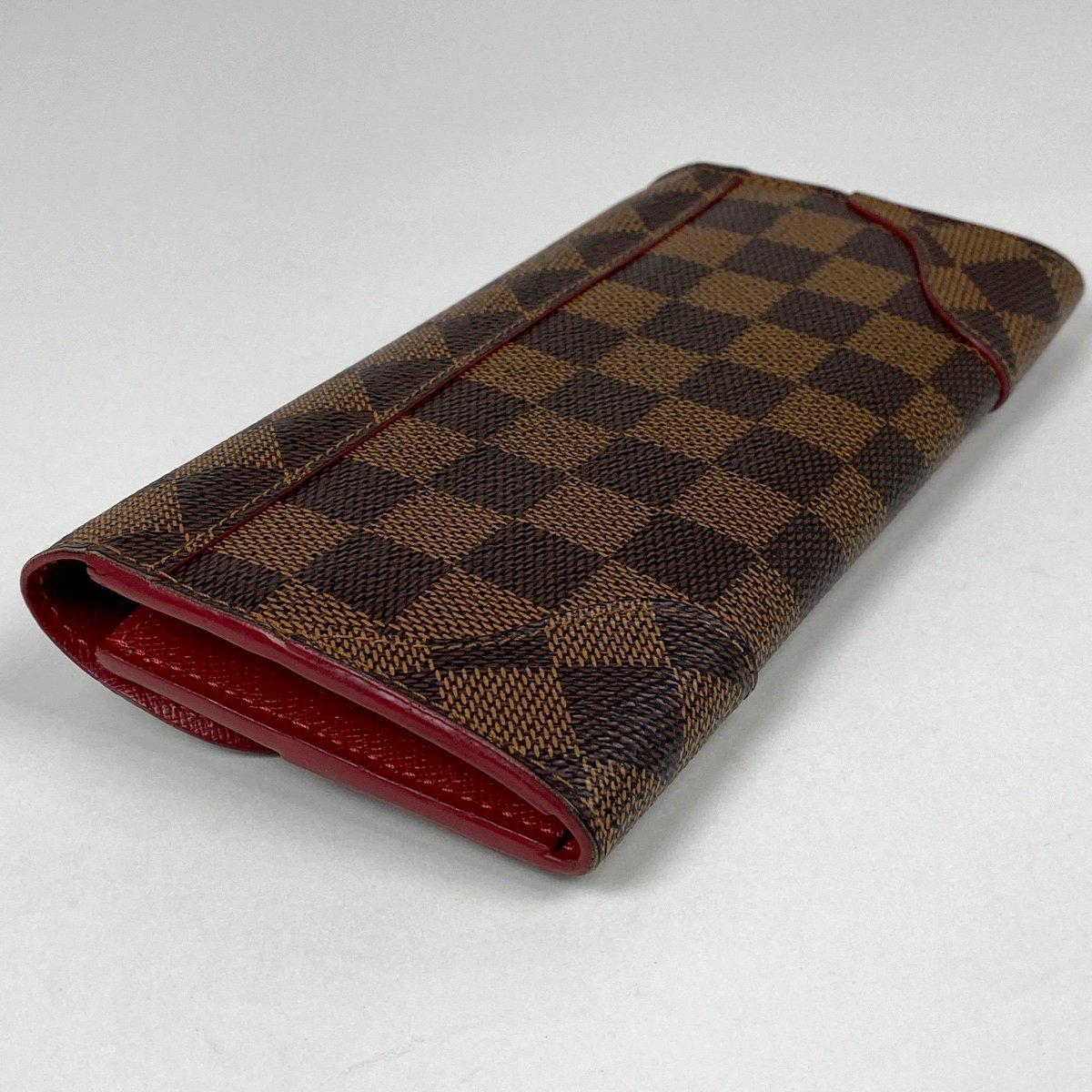 ルイ・ヴィトン Louis Vuitton ポルトフォイユ カイサ 二つ折り 長財布 ダミエ ブラウン スリーズ N61221 レディース 【中古】_バイセル 14182_2