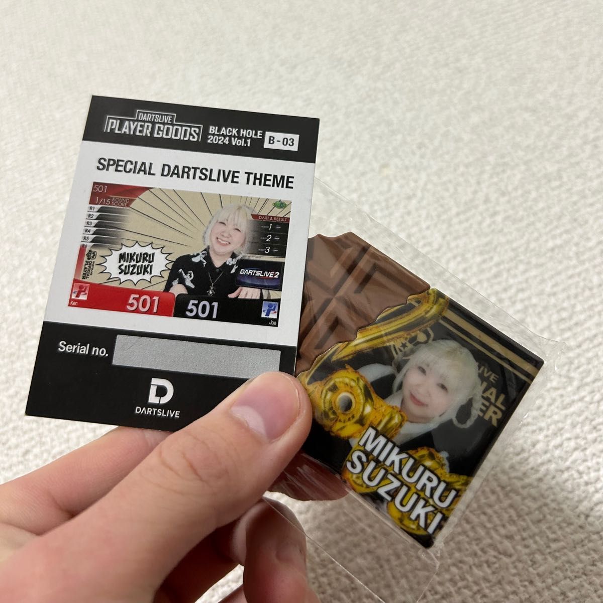 鈴木未来 ダーツ祭り2024 ブラックホールくじ 鈴木未来】ダーツライブプレイヤーグッズくじ BLACK HOLE限定