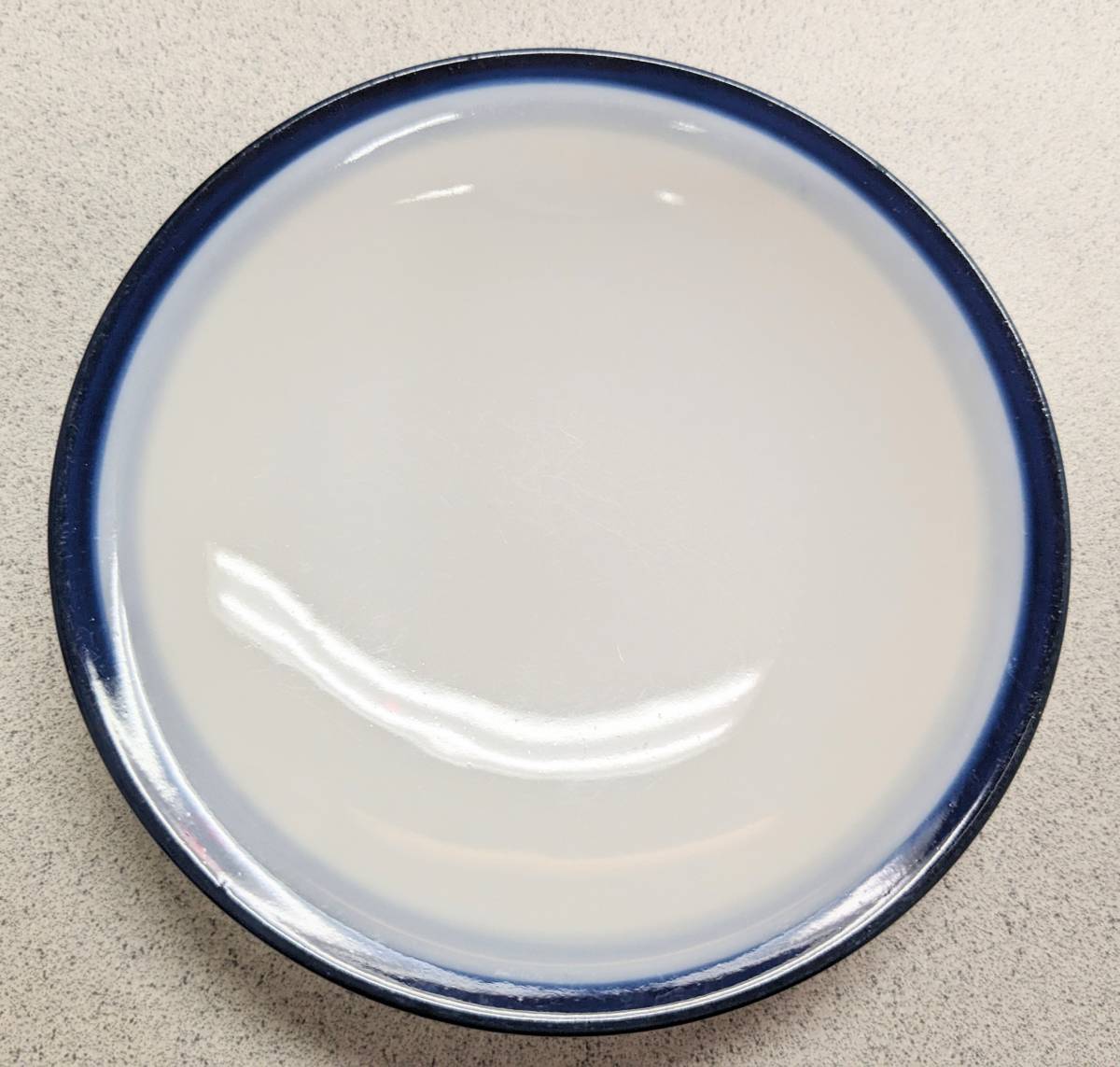 昭和レトロ 和食器 醤油皿 １０枚セット 刺身 マグロ 白 藍色 落ち着いた色合い 小皿 前菜 寿司 和風 シンプル コレクション レアの画像2