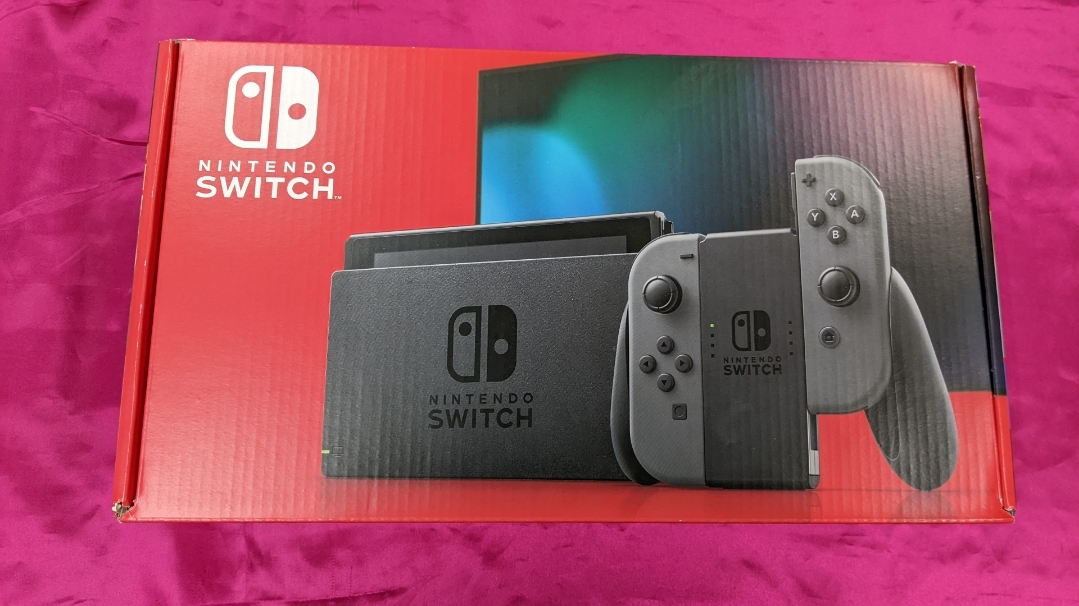 G088 中古品◇Nintendo Switch Joy-Con(L)/(R) グレー （本体使用感有）ポケットモンスターバイオレット付