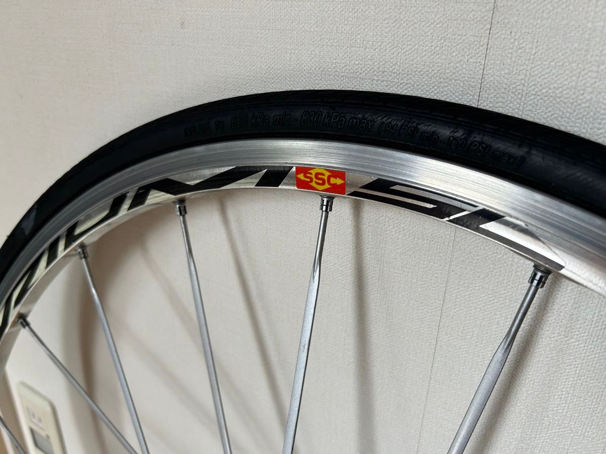 MAVIC KSYRIUM SL シルバー カンパフリー 希少な銀輪 使用感 MAVIC KSYRIUM SL シルバー カンパフリー 希少な銀輪 使用感