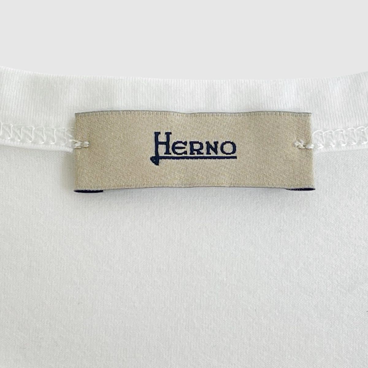 HERNO ヘルノ レディース Tシャツ ホワイト スカーフ付き　レディース_画像8