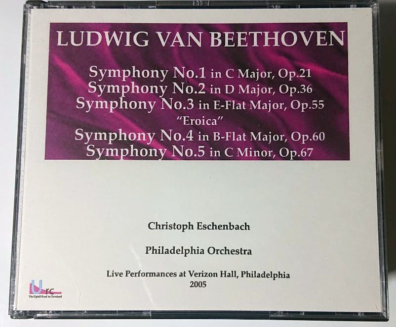 【URC0314/6】エッシェンバッハ:フィラデルフィアO.／ベートーヴェン：交響曲集、第１番～第５番_画像1