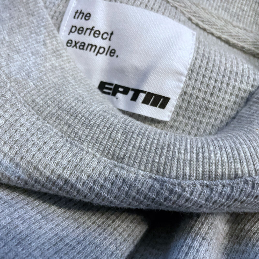 新品 L EPTM. エピトミ Heavy Weight Thermal Sweat Shirt GRY ヘビー ウェイト サーマル スウェット シャツ_画像4