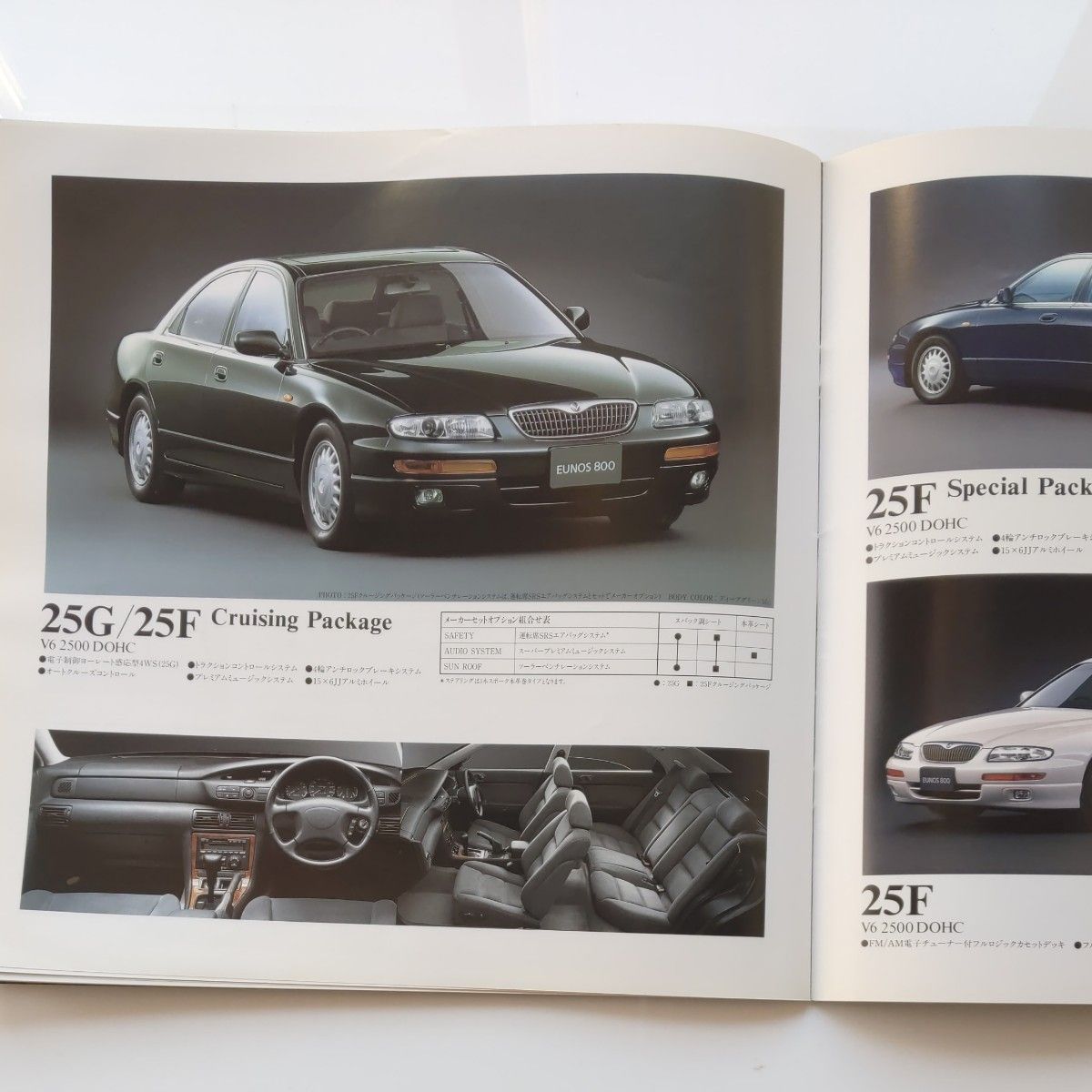 ユーノス800 カタログ1993年 34ページ