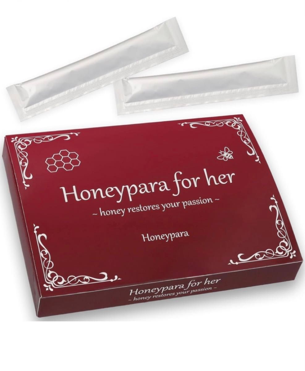 Honeypara for her ハニパラ 女性用 フェムケア ローヤルゼリー マカ 高麗人参 （10g分包×20本入り）