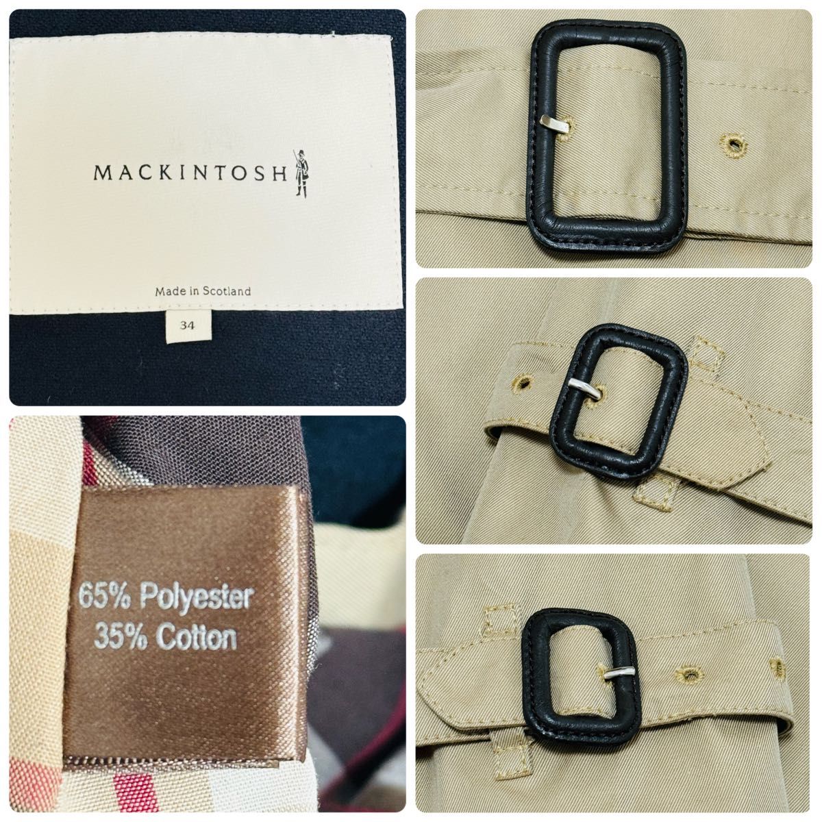 美品】MACKINTOSH マッキントッシュ トレンチコート ライナー 美品】MACKINTOSH マッキントッシュ トレンチコート ライナー