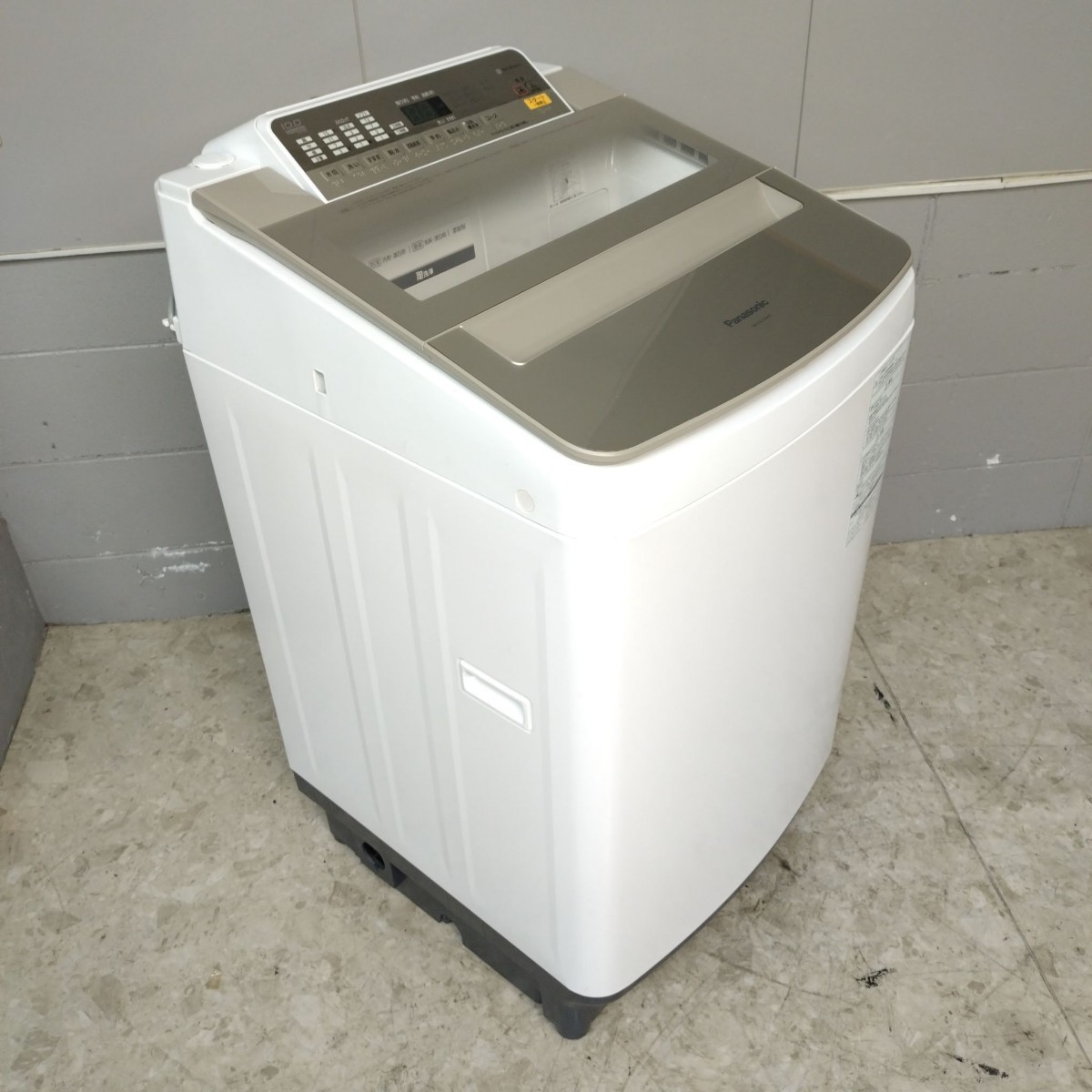 Panasonic パナソニック 全自動電気洗濯機 NA-FA100H5 10.0kg 動作確認済み メンテナンス済み 洗濯機 ホワイト 引き取り可能_画像2