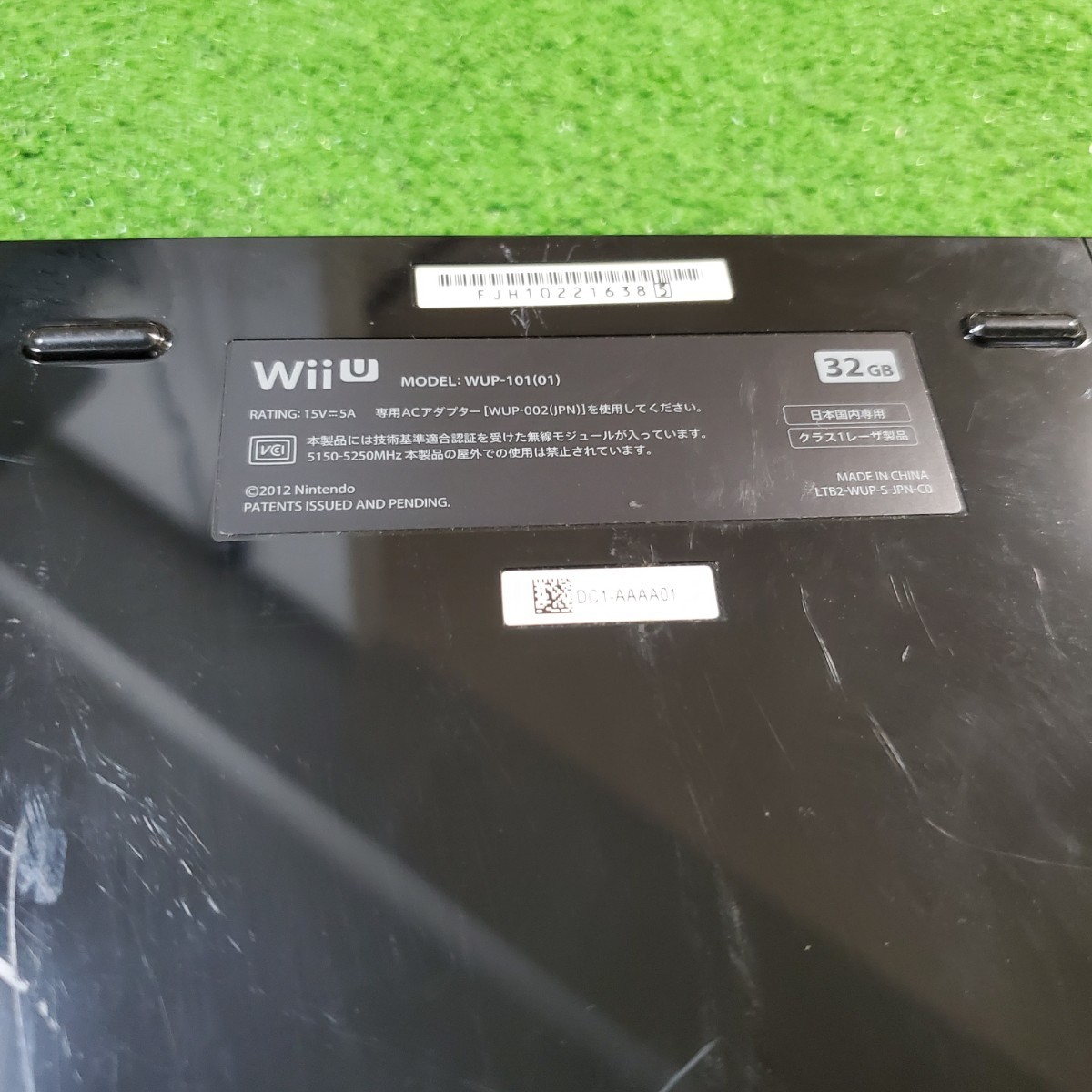 Wii U 本体 32GB WUP-101 GamePad ゲームパッド WUP-010 クロ ブラック 動作確認済み 初期化済み オススメ(*^^*) Nintendo 任天堂_画像8