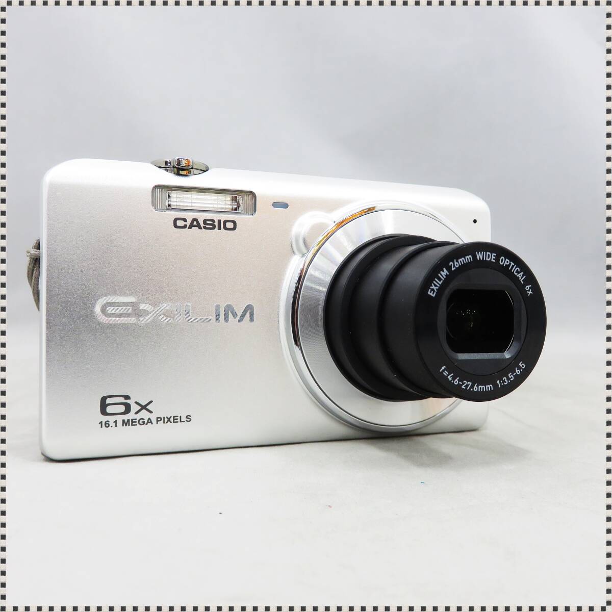 【 動作確認済 】 CASIO デジタルカメラ EXILIM EX-ZS27 シルバー コンデジ HA022504_画像2