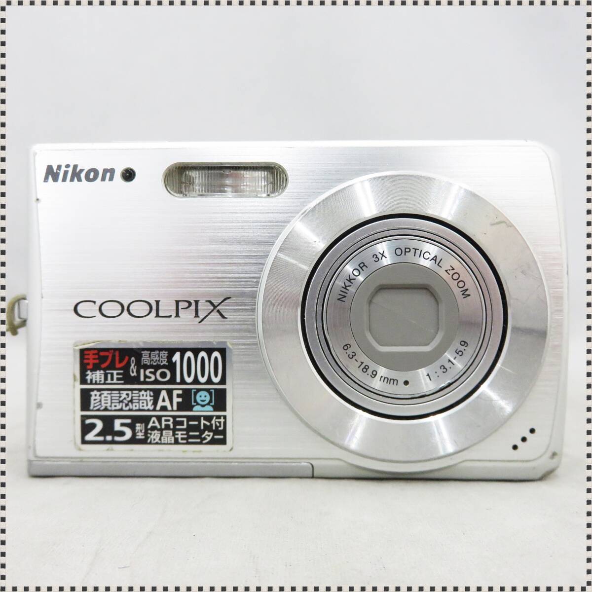 【 ジャンク 】 Nikon COOLPIX S200 シルバー コンデジ ニコン カメラ クールピクス HA022611_画像2