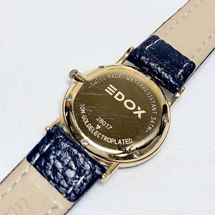 SWISS знаменитая школа EDOX женский кварц наручные часы работа товар #28017