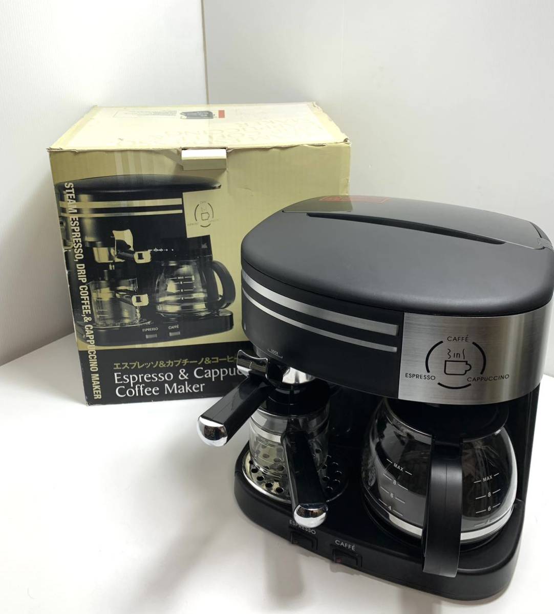 E.P.I 3in1 コーヒーメーカー SA-261-30 1台でエスプレッソ. カプチーノ. コーヒーが楽しめます(中古) ●の画像1
