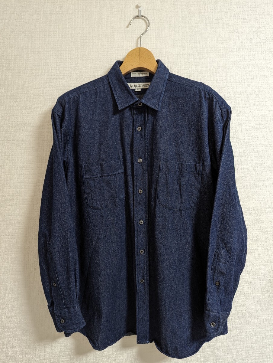 美品　INDIVIDUALIZED SHIRTS　インディヴィジュアライズドシャツ　シャツ　デニム　リラックスドフィット　ダブルポケット　USA製_画像2