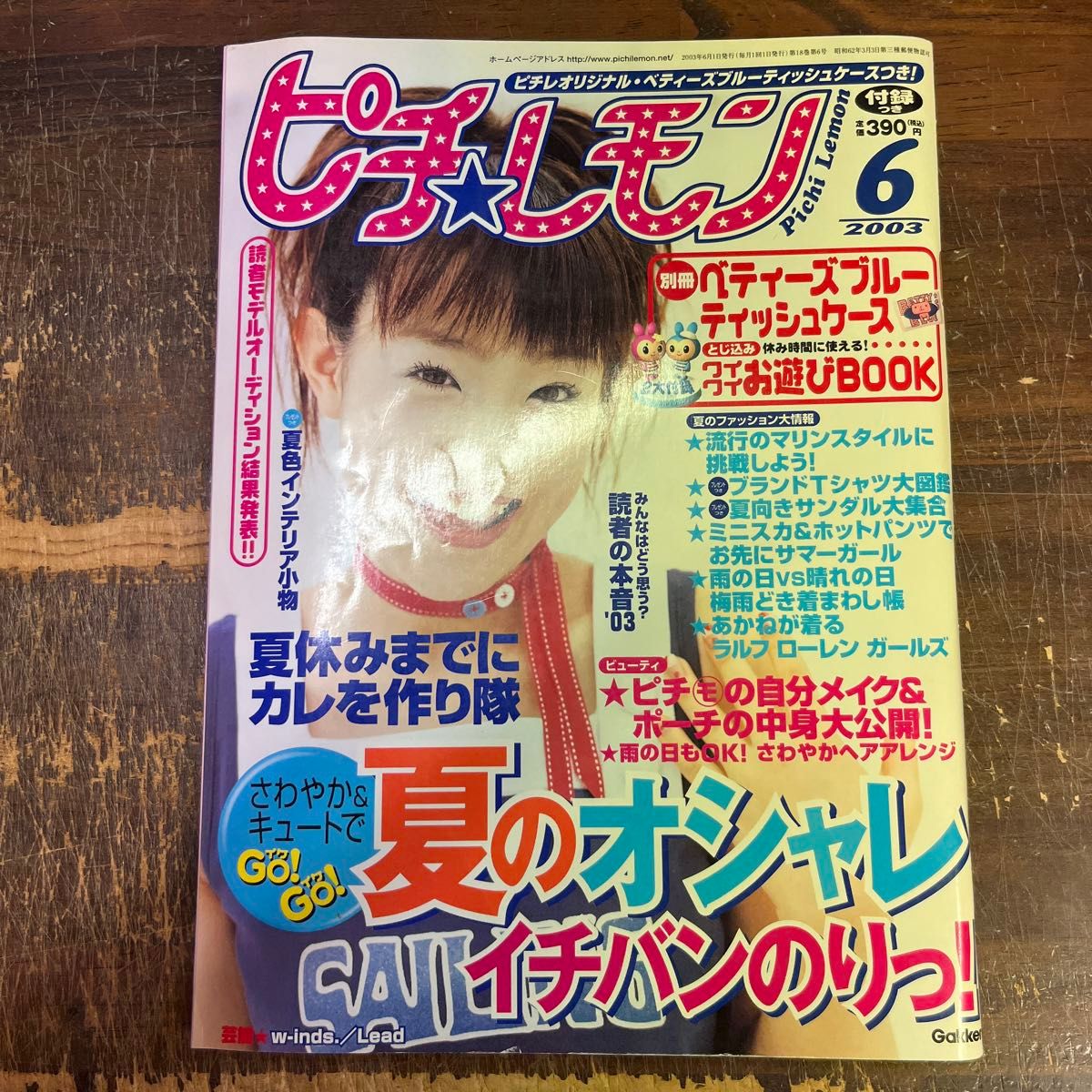 でおすすめアイテム。 ピチレモン 2003年6月号 大沢あかね/佐藤栞里 別冊付録なし w ノート・メモ帳